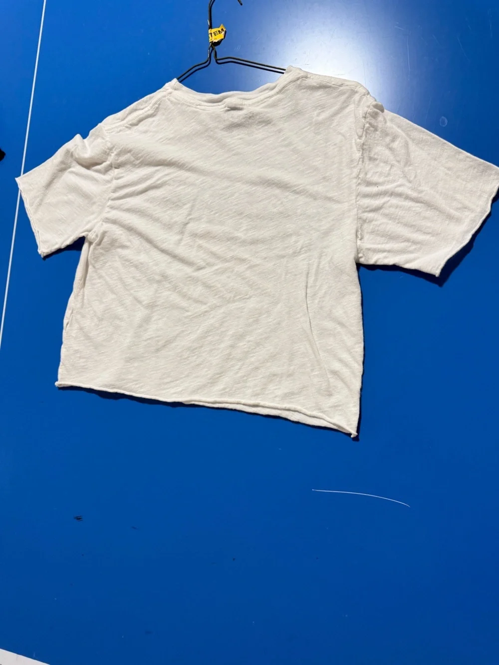 Original Retro Brand White Crop Bowie Tee. Size L=14/16. Like New.